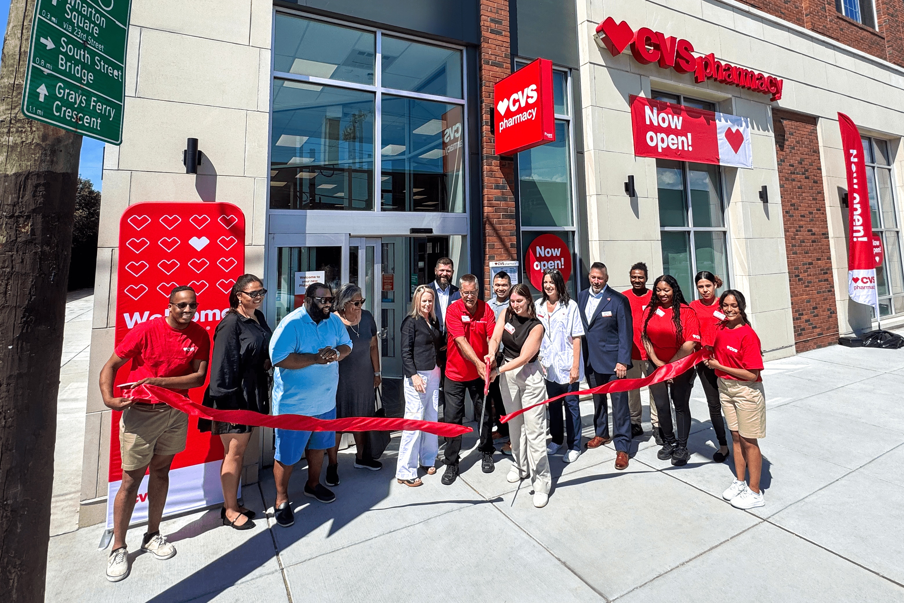 Employees at new CVS Pharmacy Philadelphia store